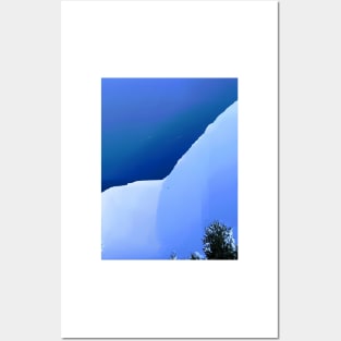 Glitchy Blue Sky Posters and Art